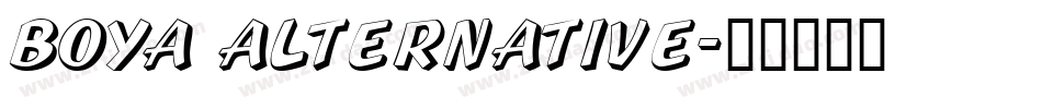 BOYA Alternative字体转换